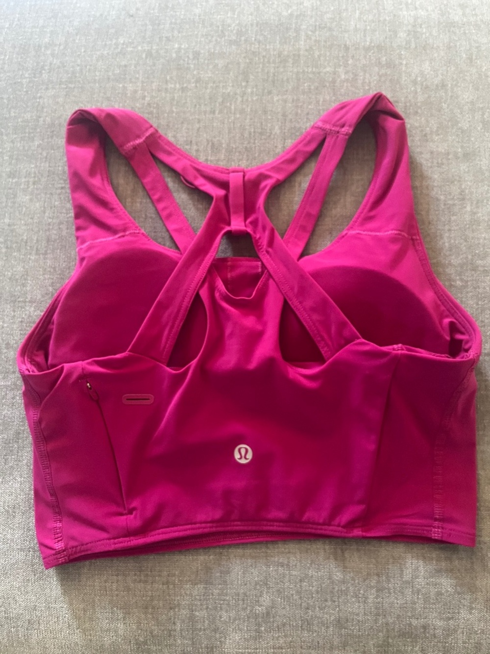 Lululemon Stash It Bra Medium Support, B/C Cup Ripened Raspberry - Picture 5 of 7